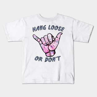 Hang loose shaka pastel surfer hippie hand symbol Kids T-Shirt